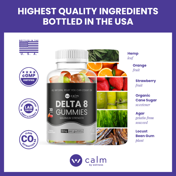 High Produce Delta 8 THC Gel Caps - The Calm Leaf